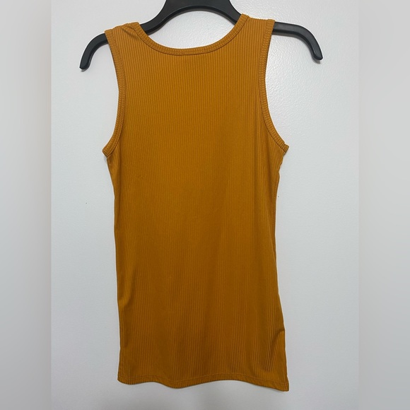 Unicorn Tribe brown ribbed stretch tank top size - Picture 6 of 9